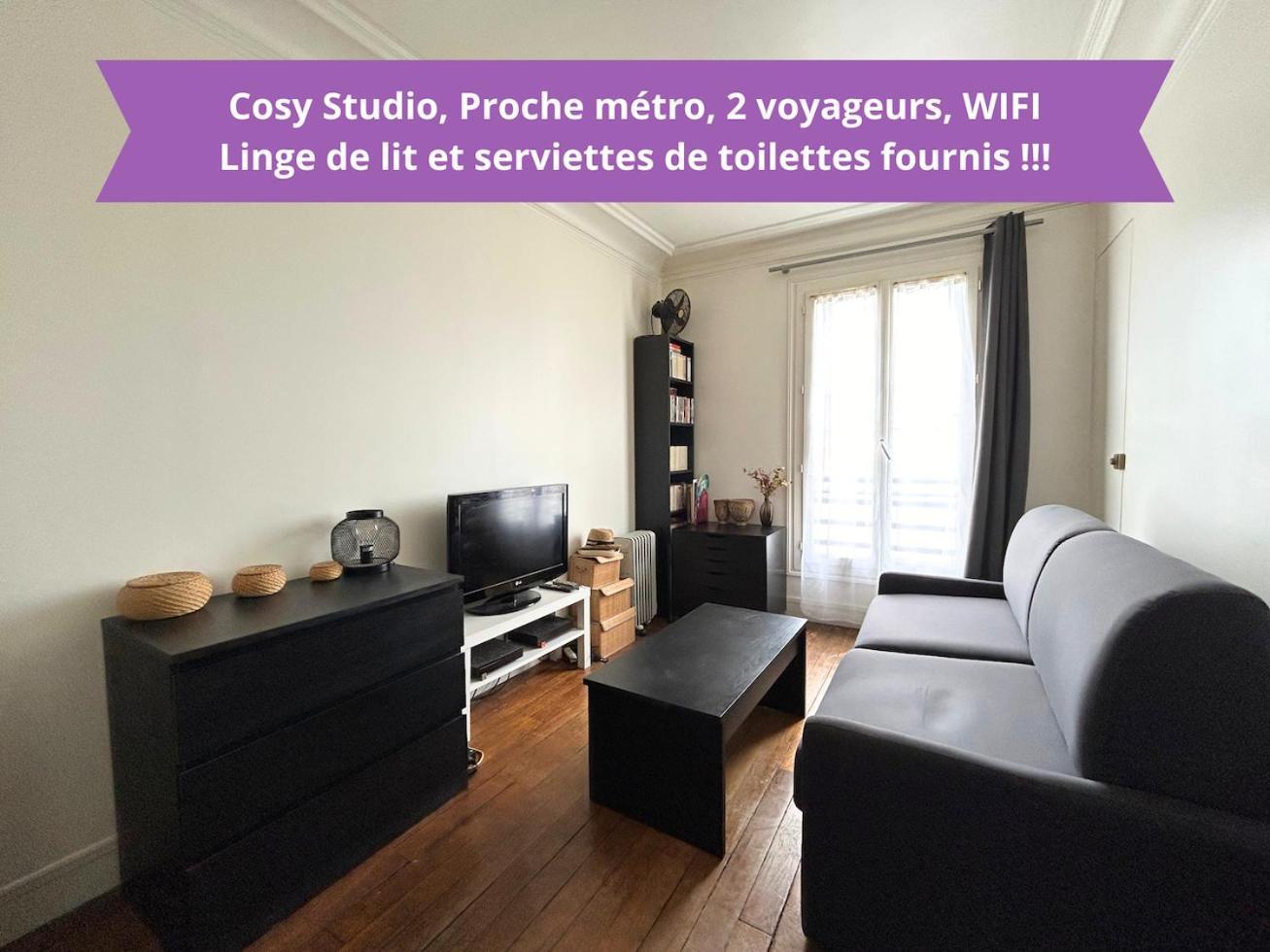 Cosy Studio - Proche Metro - 2 Voyageurs Leilighet Levallois-Perret Eksteriør bilde